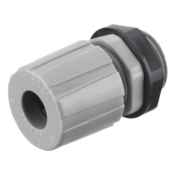 Kellems Wire Management, Cord Connectors, Junior, .08-.14", 1/4" NPT, Gray, PK25